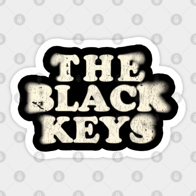 the black keys - noise type Sticker by HANASUISI